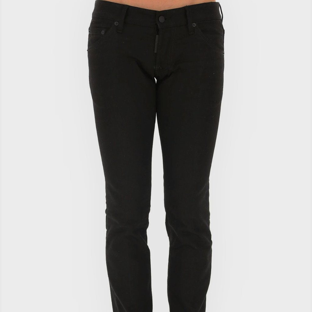 Dsquared2 Men's Extra-Slim Fit Italian Denim Tapered Leg Black Jeans 35 (52 Eu)